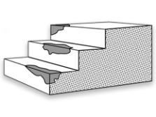 Damaged steps graphic